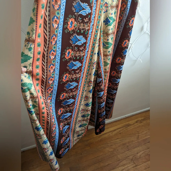 Vintage Wide-Leg Jumpsuit / Sleeveless / Medium - Picture 2 of 6